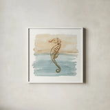 Sand and Sea IV by Lisa Audit. Shown in a crisp white glass frame for a clean and minimalist style. Available as an archival giclee rolled canvas, fine art paper, or poster print. SKU 17036a.