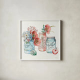 Sea Finds VII by Lisa Audit. Shown in a crisp white glass frame for a clean and minimalist style. Available as an archival giclee rolled canvas, fine art paper, or poster print. SKU 20817a.