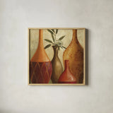 Southern Tones III by Lisa Audit. Shown in a natural wood glass frame for a timeless modern aesthetic. Available as an archival giclee rolled canvas, fine art paper, or poster print. SKU 1707a.