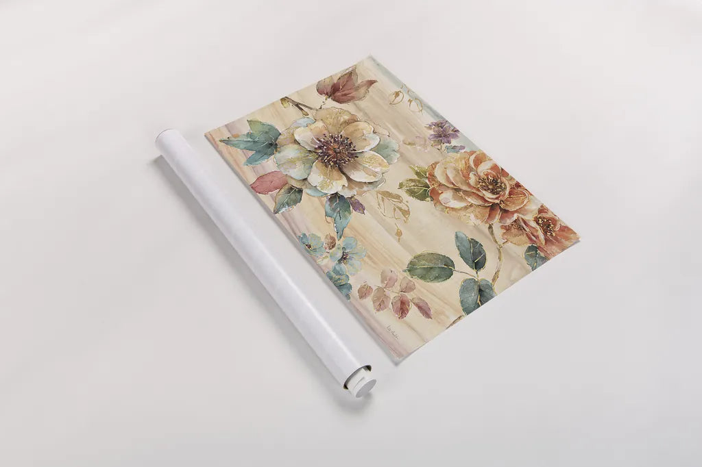 Spiced Nature I by Lisa Audit. shown as a rolled paper print. Available as archival giclee rolled canvas, fine art paper, or poster print. SKU 24815i.