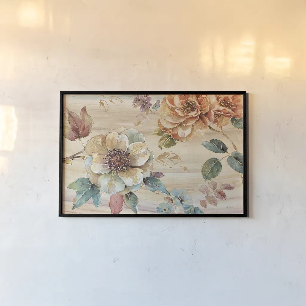 Spiced Nature I by Lisa Audit. shown as a paper print in a black flame. Available as a archival giclee rolled canvas, fine art paper, or poster print. SKU 24815i.