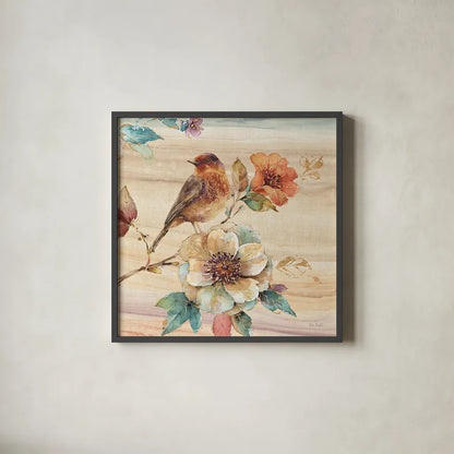 Spiced Nature II by Lisa Audit. Shown in a sleek black glass frame for a contemporary gallery look. Available as an archival giclee rolled canvas, fine art paper, or poster print. SKU 24816a.