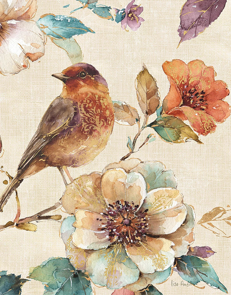 Spiced Nature II Linen Leaf by Lisa Audit