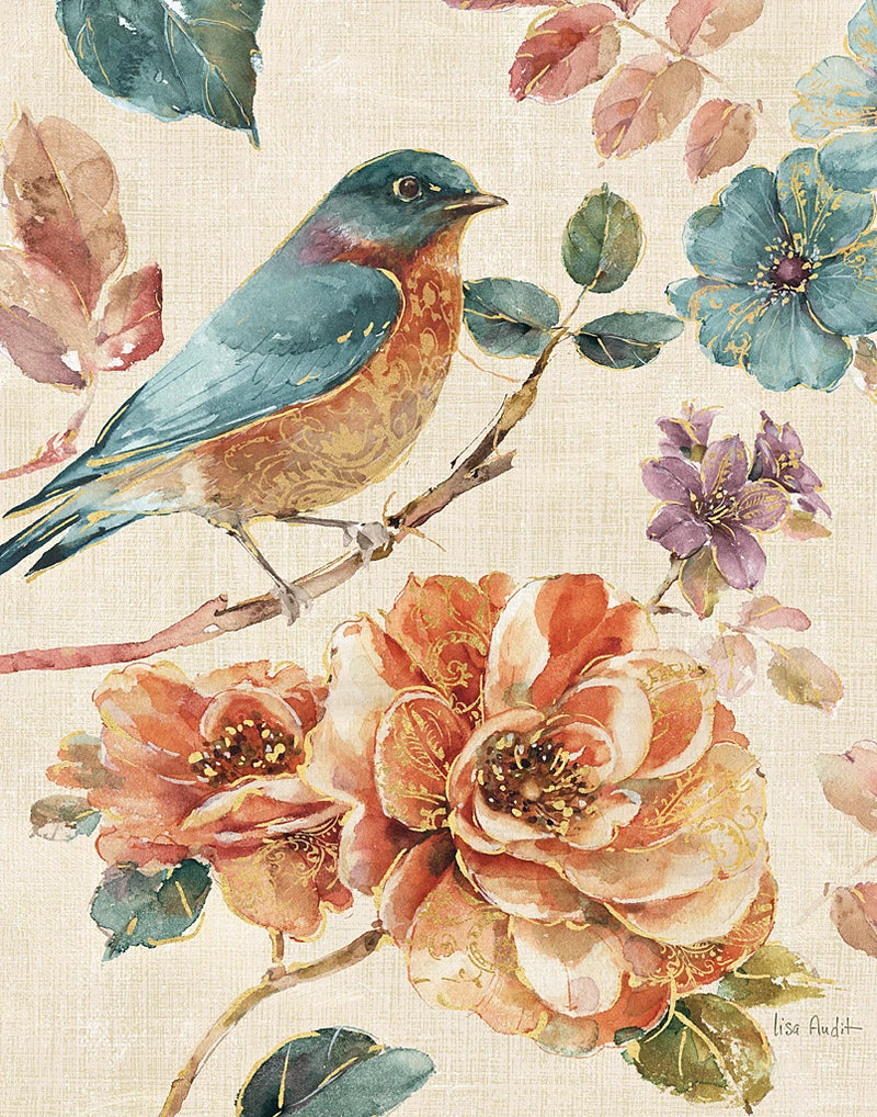 Spiced Nature III Linen Leaf by Lisa Audit