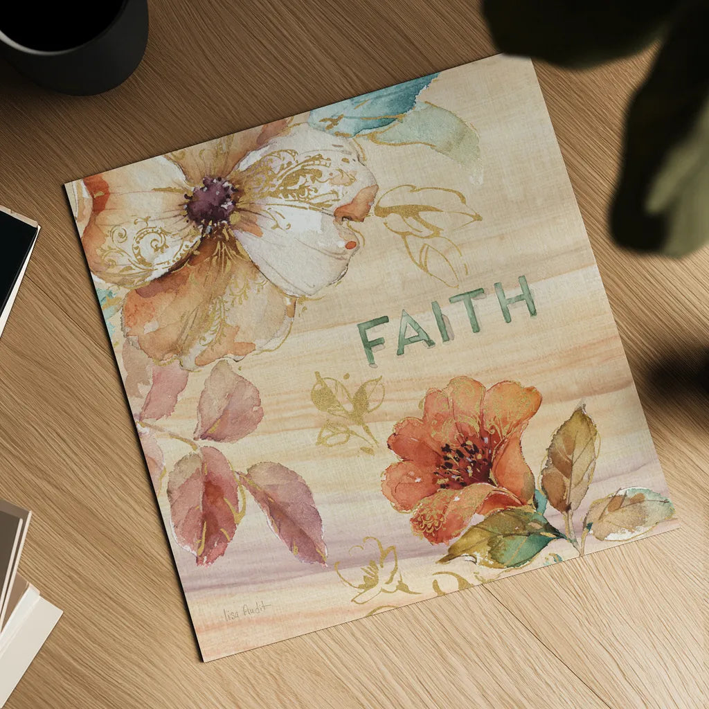 Spiced Nature IV Marble Sq by Lisa Audit. Shown as a detailed flat fine art print, highlighting archival giclee quality. Available as an archival giclee rolled canvas, fine art paper, or poster print. SKU 63975a.