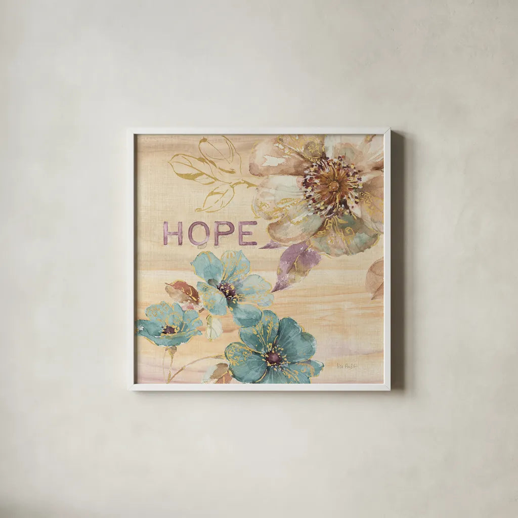 Spiced Nature VI Marble Sq by Lisa Audit. Shown in a crisp white glass frame for a clean and minimalist style. Available as an archival giclee rolled canvas, fine art paper, or poster print. SKU 63976a.