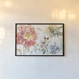 Spring Meadow I by Lisa Audit. shown as a paper print in a black flame. Available as a archival giclee rolled canvas, fine art paper, or poster print. SKU 51760i.