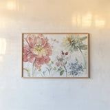 Spring Meadow I by Lisa Audit. shown as a paper print in a natural frame. Available as a archival giclee rolled canvas, fine art paper, or poster print. SKU 51760i.