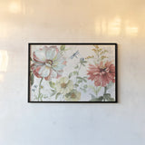 Spring Meadow II by Lisa Audit. shown as a paper print in a black flame. Available as a archival giclee rolled canvas, fine art paper, or poster print. SKU 51761i.