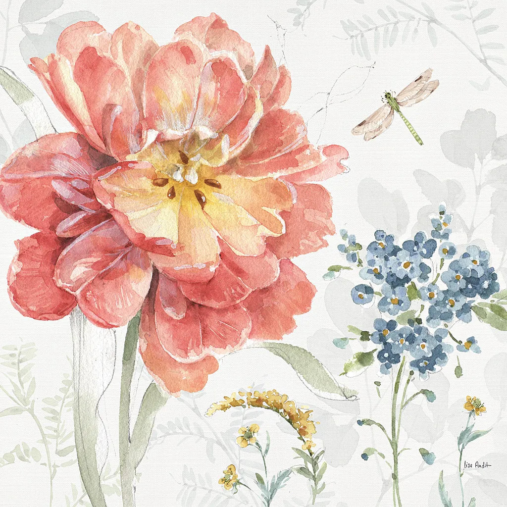 Spring Meadow III by Lisa Audit. SKU 51762a. Archival Giclee Fine art print for wall decor.