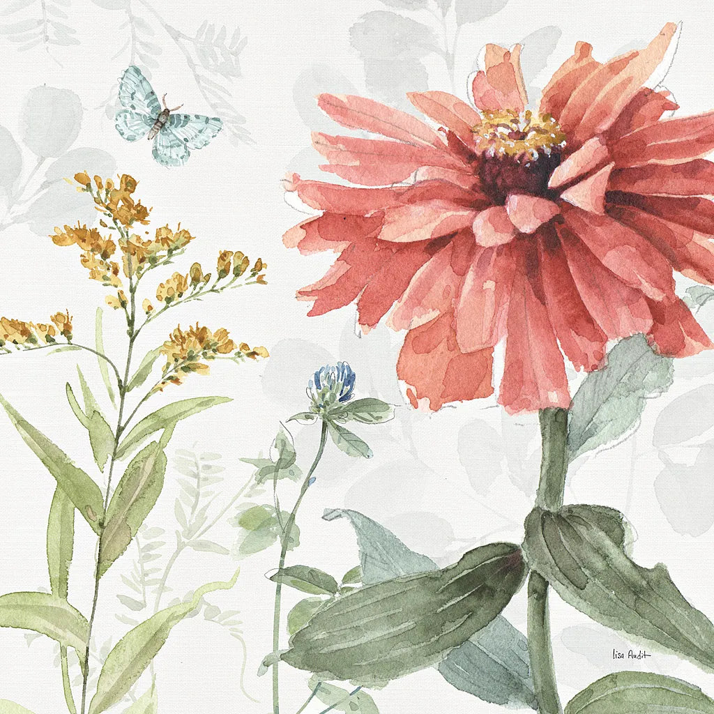 Spring Meadow IV by Lisa Audit. SKU 51763a. Archival Giclee Fine art print for wall decor.