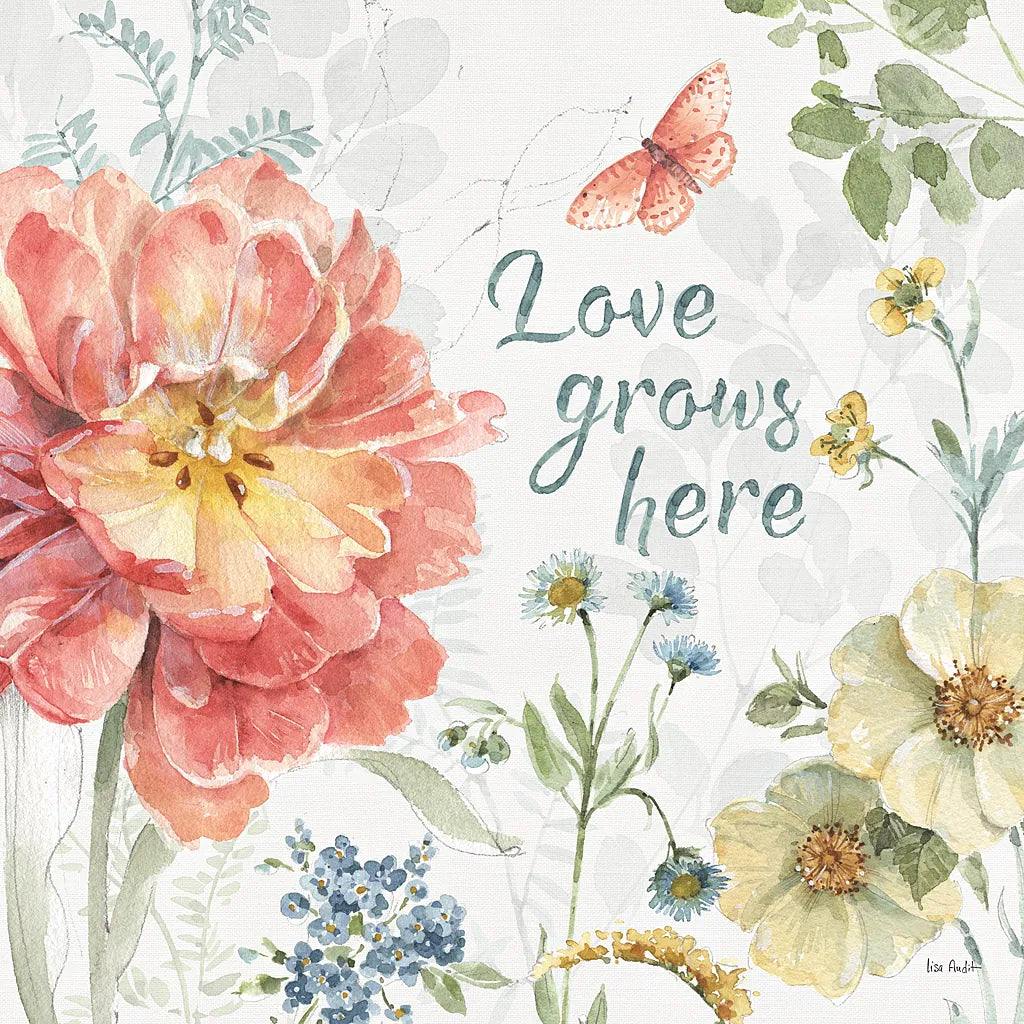 Spring Meadow IX by Lisa Audit. SKU 51768a. Archival Giclee Fine art print for wall decor.