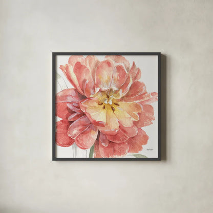 Spring Meadow V by Lisa Audit. Shown in a sleek black glass frame for a contemporary gallery look. Available as an archival giclee rolled canvas, fine art paper, or poster print. SKU 51764a.