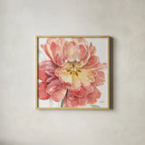 Spring Meadow V by Lisa Audit. Shown in a natural wood glass frame for a timeless modern aesthetic. Available as an archival giclee rolled canvas, fine art paper, or poster print. SKU 51764a.