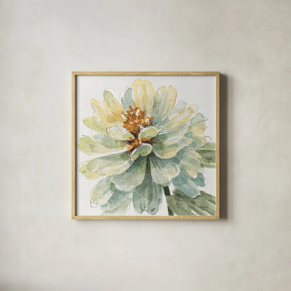 Spring Meadow VIII by Lisa Audit. Shown in a natural wood glass frame for a timeless modern aesthetic. Available as an archival giclee rolled canvas, fine art paper, or poster print. SKU 51767a.