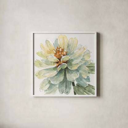 Spring Meadow VIII by Lisa Audit. Shown in a crisp white glass frame for a clean and minimalist style. Available as an archival giclee rolled canvas, fine art paper, or poster print. SKU 51767a.