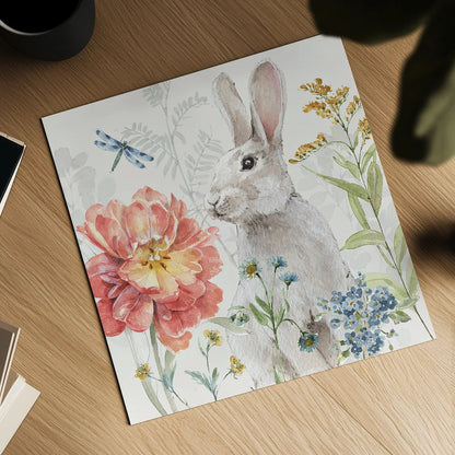 Spring Meadow XIV by Lisa Audit. Shown as a detailed flat fine art print, highlighting archival giclee quality. Available as an archival giclee rolled canvas, fine art paper, or poster print. SKU 51773a.