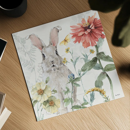 Spring Meadow XV by Lisa Audit. Shown as a detailed flat fine art print, highlighting archival giclee quality. Available as an archival giclee rolled canvas, fine art paper, or poster print. SKU 51774a.