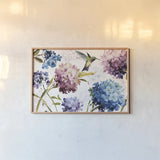 Spring Nectar IV by Lisa Audit. shown as a paper print in a natural frame. Available as a archival giclee rolled canvas, fine art paper, or poster print. SKU 103483i.