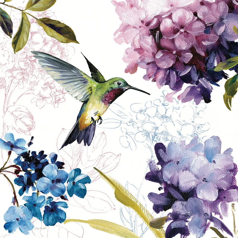 Spring Nectar Square II by Lisa Audit. SKU 9315a. Archival Giclee Fine art print for wall decor.