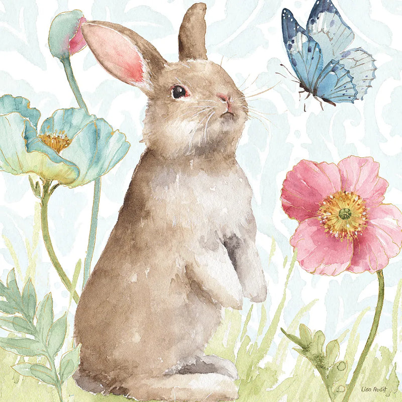 Spring Softies Bunnies II by Lisa Audit. SKU 25953a. Archival Giclee Fine art print for wall decor.