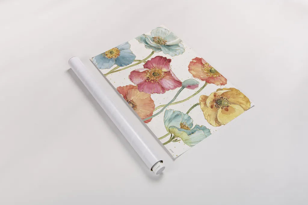 Spring Softies I by Lisa Audit. shown as a rolled paper print. Available as archival giclee rolled canvas, fine art paper, or poster print. SKU 25955i.