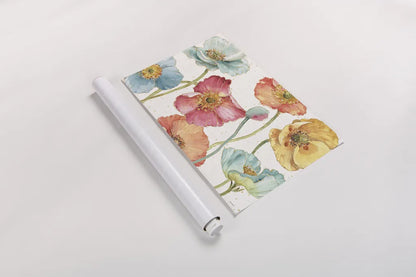 Spring Softies I by Lisa Audit. shown as a rolled paper print. Available as archival giclee rolled canvas, fine art paper, or poster print. SKU 25955i.