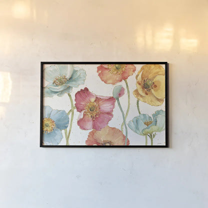 Spring Softies I by Lisa Audit. shown as a paper print in a black flame. Available as a archival giclee rolled canvas, fine art paper, or poster print. SKU 25955i.