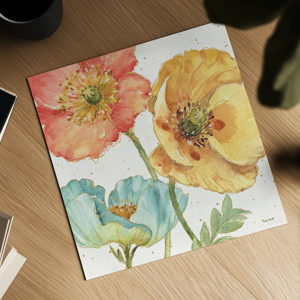 Spring Softies III by Lisa Audit. Shown as a detailed flat fine art print, highlighting archival giclee quality. Available as an archival giclee rolled canvas, fine art paper, or poster print. SKU 25957a.