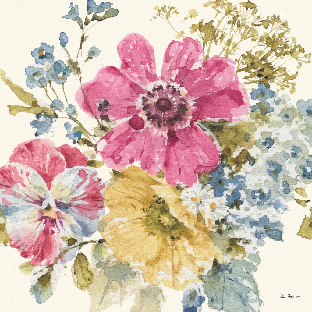 Summer Garden II by Lisa Audit. SKU 53387a. Archival Giclee Fine art print for wall decor.