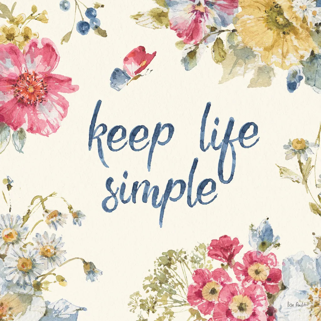 Summer Garden IX by Lisa Audit. SKU 53394a. Archival Giclee Fine art print for wall decor.