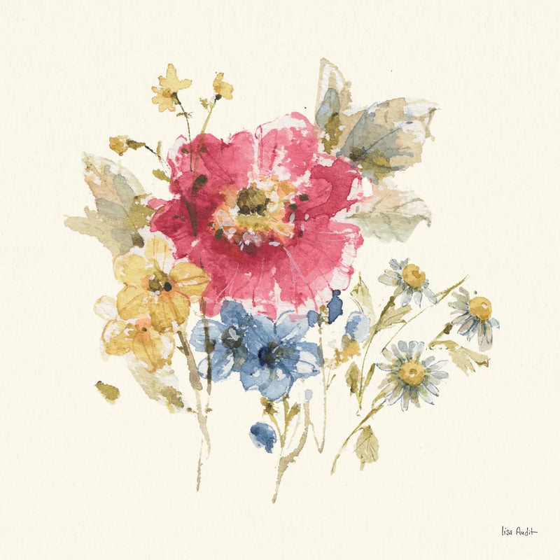 Summer Garden V by Lisa Audit. SKU 53390a. Archival Giclee Fine art print for wall decor.