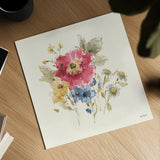 Summer Garden V by Lisa Audit. Shown as a detailed flat fine art print, highlighting archival giclee quality. Available as an archival giclee rolled canvas, fine art paper, or poster print. SKU 53390a.