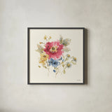 Summer Garden V by Lisa Audit. Shown in a sleek black glass frame for a contemporary gallery look. Available as an archival giclee rolled canvas, fine art paper, or poster print. SKU 53390a.