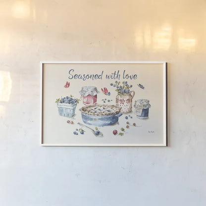 Summer Garden XII by Lisa Audit. shown as a paper print in a white frame. Available as a archival giclee rolled canvas, fine art paper, or poster print. SKU 54231i.