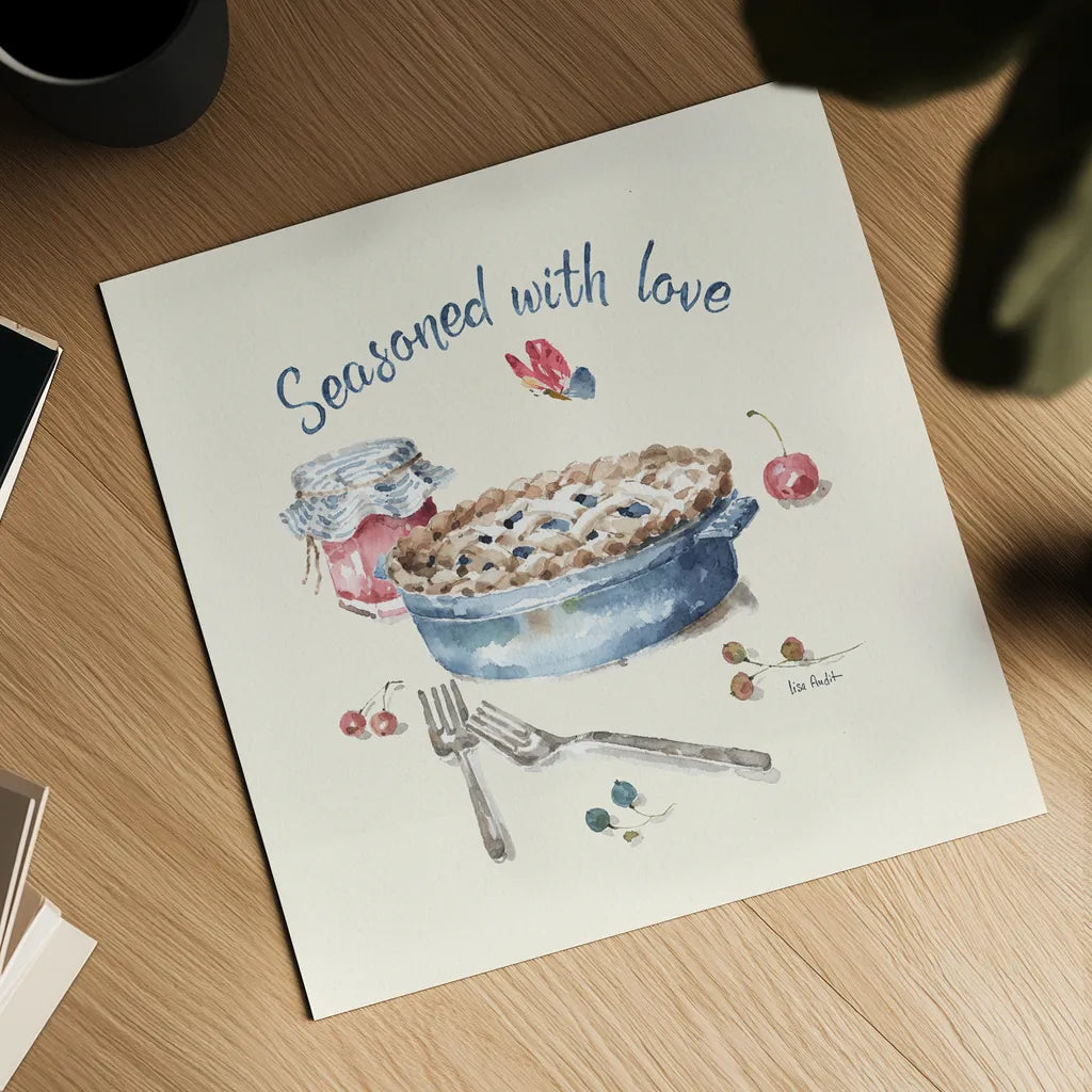 Summer Garden XIII by Lisa Audit. Shown as a detailed flat fine art print, highlighting archival giclee quality. Available as an archival giclee rolled canvas, fine art paper, or poster print. SKU 54232a.