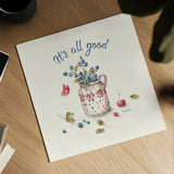 Summer Garden XV by Lisa Audit. Shown as a detailed flat fine art print, highlighting archival giclee quality. Available as an archival giclee rolled canvas, fine art paper, or poster print. SKU 54234a.