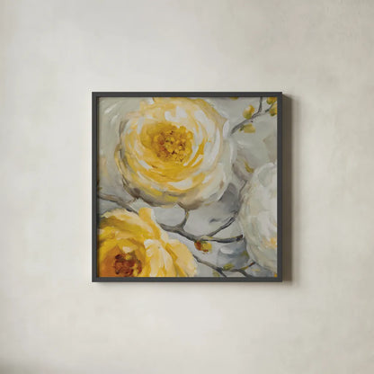 Sunshine XI by Lisa Audit. Shown in a sleek black glass frame for a contemporary gallery look. Available as an archival giclee rolled canvas, fine art paper, or poster print. SKU 34836a.