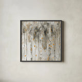 The Autumn Blaze Forest II by Lisa Audit. Shown in a sleek black glass frame for a contemporary gallery look. Available as an archival giclee rolled canvas, fine art paper, or poster print. SKU 78320a.