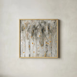 The Autumn Blaze Forest II by Lisa Audit. Shown in a natural wood glass frame for a timeless modern aesthetic. Available as an archival giclee rolled canvas, fine art paper, or poster print. SKU 78320a.