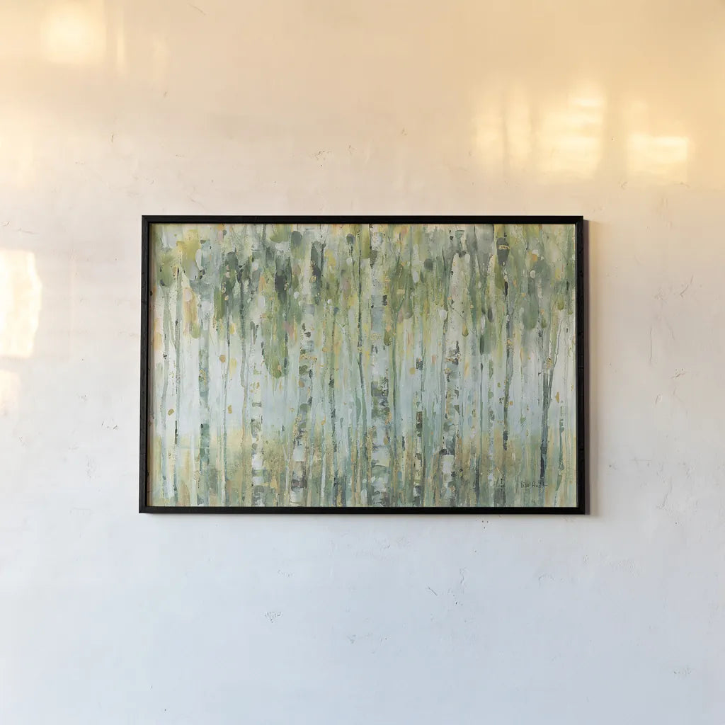 The Forest I by Lisa Audit. shown as a paper print in a black flame. Available as a archival giclee rolled canvas, fine art paper, or poster print. SKU 28755i.