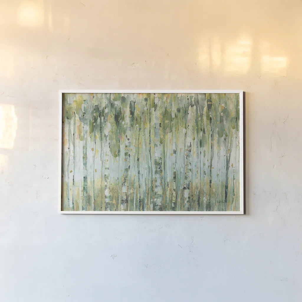 The Forest I by Lisa Audit. shown as a paper print in a white frame. Available as a archival giclee rolled canvas, fine art paper, or poster print. SKU 28755i.