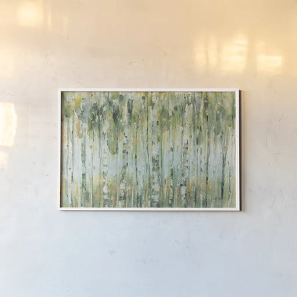 The Forest I by Lisa Audit. shown as a paper print in a white frame. Available as a archival giclee rolled canvas, fine art paper, or poster print. SKU 28755i.