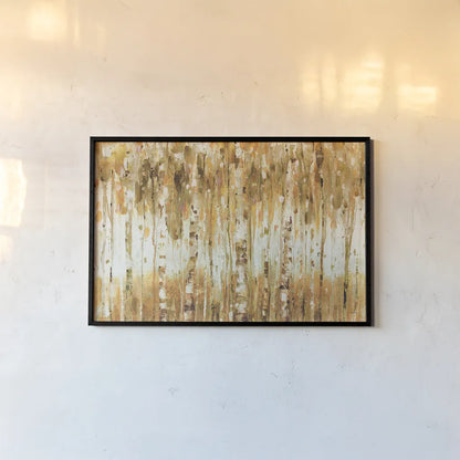 The Forest I Fall by Lisa Audit. shown as a paper print in a black flame. Available as a archival giclee rolled canvas, fine art paper, or poster print. SKU 28786i.