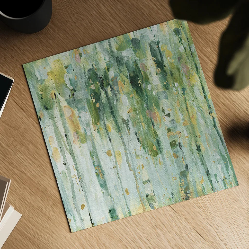 The Forest II by Lisa Audit. Shown as a detailed flat fine art print, highlighting archival giclee quality. Available as an archival giclee rolled canvas, fine art paper, or poster print. SKU 28756a.