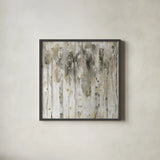The Forest II Neutral by Lisa Audit. Shown in a sleek black glass frame for a contemporary gallery look. Available as an archival giclee rolled canvas, fine art paper, or poster print. SKU 41340a.