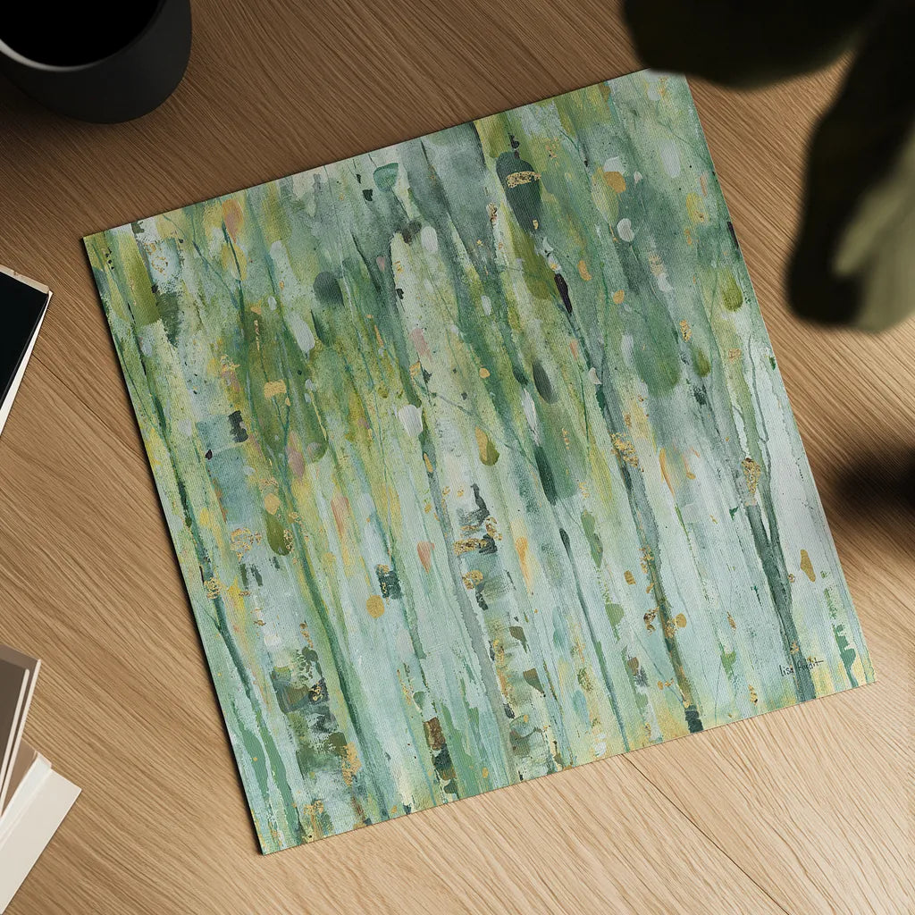 The Forest III by Lisa Audit. Shown as a detailed flat fine art print, highlighting archival giclee quality. Available as an archival giclee rolled canvas, fine art paper, or poster print. SKU 28757a.