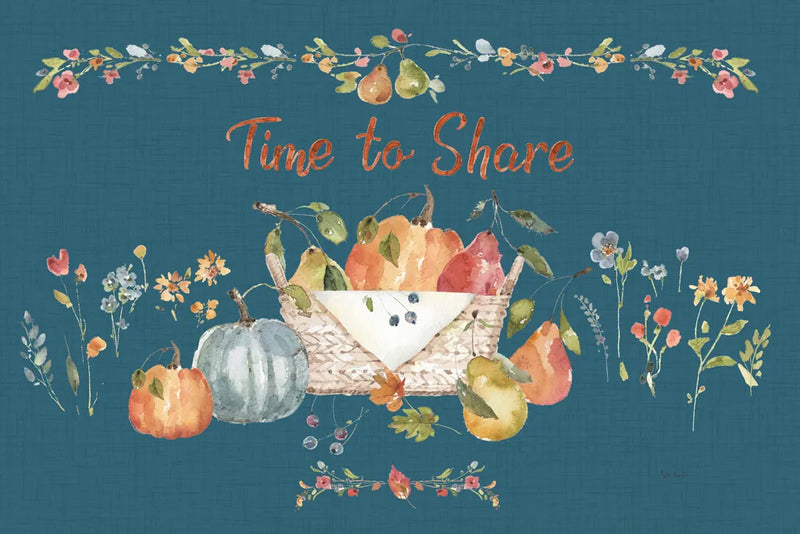 Time to Share I Blue by Lisa Audit. SKU 53997i. Archival Giclee Fine art print for wall decor.