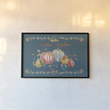 Time to Share II Blue by Lisa Audit. shown as a paper print in a black flame. Available as a archival giclee rolled canvas, fine art paper, or poster print. SKU 53998i.