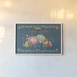 Time to Share II Blue by Lisa Audit. shown as a paper print in a white frame. Available as a archival giclee rolled canvas, fine art paper, or poster print. SKU 53998i.